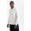 Ombre Structured polo longsleeve with patch white