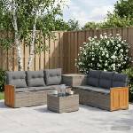 vidaXL Комплект дивани 8 бр. Сив и тъмен сив 55 x 55 x 37 см (3448638)
