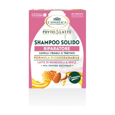 L'Angelica Phytolatte Solid Shampoo - Repairing Шампоани 60g