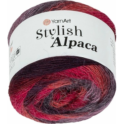 Bellatex Příze Stylish ALPACA 150g , 525 m Červená,Fialová