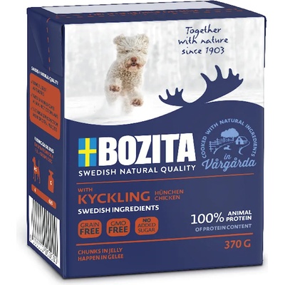 Bozita 6х370г Bozita, консервирана храна за кучета в желе - пиле