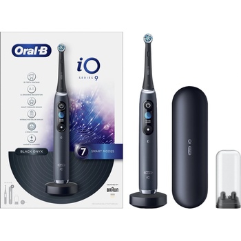 Oral-B Електрическа четка за зъби Oral-B - iO S9 3/14/6, 1 накрайник, черна (1100036639)
