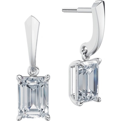 DF dámske náušnice 6430, bílé zlato s laboratorními diamanty o celkové váze 4.00 ct VS1/F