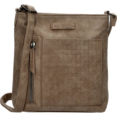 Enrico Benetti dámská crossbody kabelka Alice 66629 hnědá