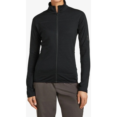 Icebreaker Merino Blend 300 RealFleece Descender LS Zip black