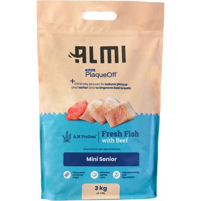 Almi Mini Senior Granule s mořskou řasou 12 kg
