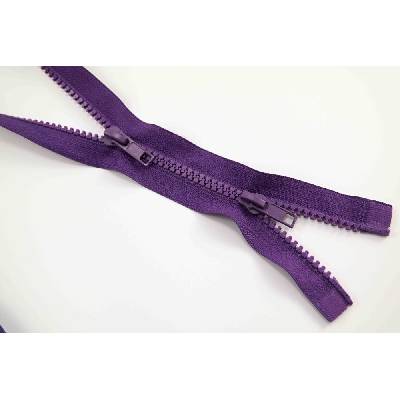 Protipohyb kostený zips - dĺžka (65 - 150 cm) - rôzne farby 80 cm Fialová