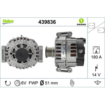 Alternátor VALEO 439836