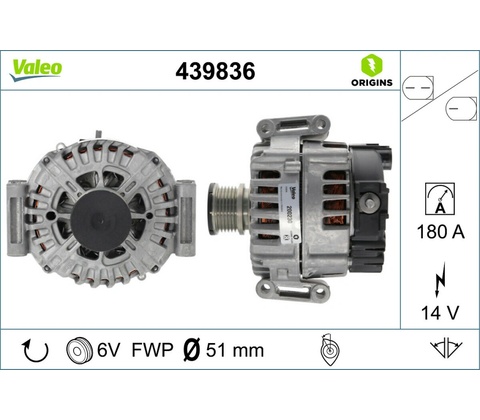 Alternátor VALEO 439836