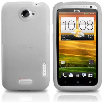 HTC One X Силиконов Калъф Бял + Протектор