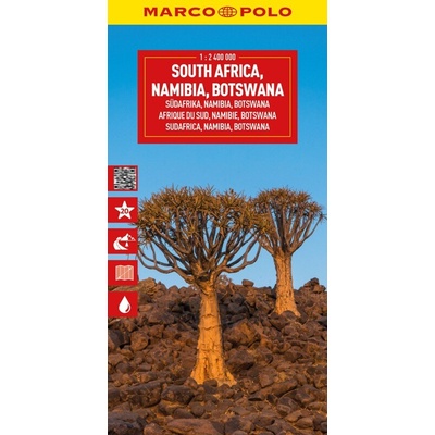 Jižní Afrika, Namibie, Botswana 1:2 400 000 / cestovní mapa MARCO POLO
