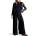 Ted Baker Яке Ted Baker Women's Lizia Leather Structured Fit Biker Jacket - Black