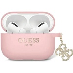 Guess GUAP2LECG4P калъф за AirPods Pro 2 розов Liquid Silicone Glitter Triangle Charm (GUAP2LECG4P)