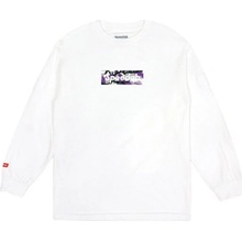 Speedqb Camo box logo ls tričko černá speedqb fialová