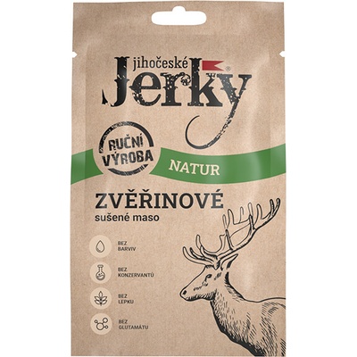 Jihočeské Jerky jelenie sušené mäso Natur 20 g