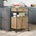 vidaXL Кухненска количка Дъб 56 x 43 x 89, 5 см Инженерна дървесина (871667)