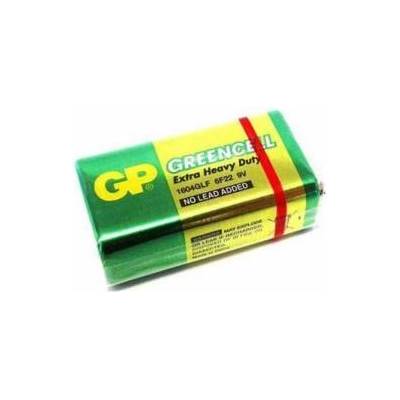 GP Batteries Цинк карбонова батерия GP 6F22 Greencell 1604GLF-B, 9 V, 190 mAh, 1 бр. , GP-BM-1604GLF-B