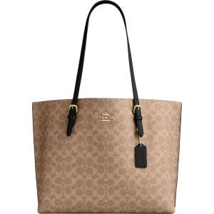 Coach Дамска чанта Coach Mollie Tote 25 In Signature Canvas 1665, Кафява (CV965-BROWN)