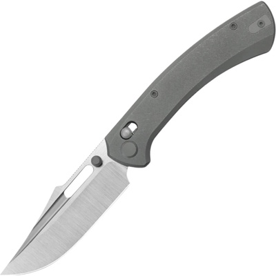 Geo Knife Strix Hand-Rubbed Satin, M390 Blade, Darkwash Titanium GEO2510B