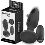 Addicted Toys - анален вибратор с движещ се език - черен - desirel
