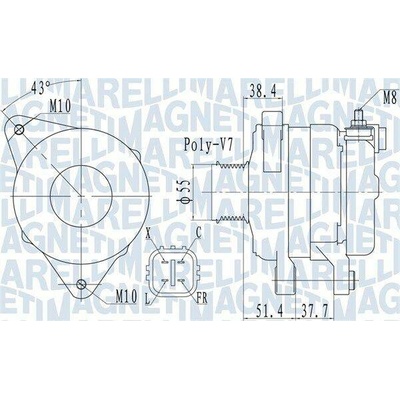 Generátor MAGNETI MARELLI 063732121010