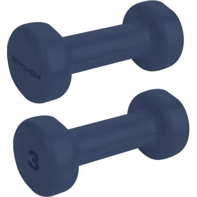 Spokey SHAPE Vinylové činky litinové sada pro cvičení 2 x 3 kg