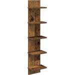 vidaXL Стенен рафт Старо дърво 22 x 15 x 100 см Инженерна дървесина (8012432)