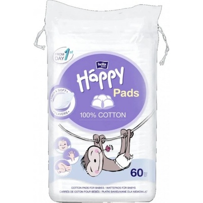 Bella Dětské kosmetické tampony Baby Happy 60 ks