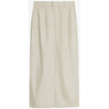 Marks & Spencer dámská maxi sukně s rozparkem po straně krémová