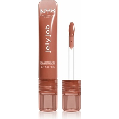 Nyx professional makeup Jelly Job žiarivý lesk na pery so zväčšujúcim efektom Toast N´ Jelly 7,5 ml
