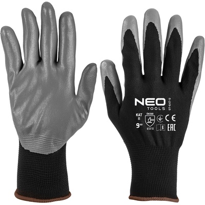 NEO TOOLS Работни ръкавици, полиестерно покритие ntrylemx, 4131X, размер 9 97-647-9 (97-647-9)