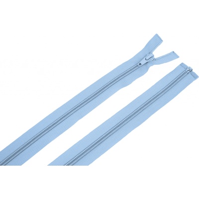 Zdrhovadlo zip plastový 60cm dělitelný šíře 6mm sv. modrá