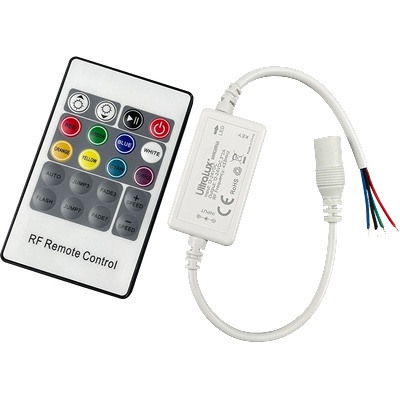 Ultralux Rf МИНИ КОНТРОЛЕР ЗА rgb led ОСВЕТЛЕНИЕ, 6a, 12-24v dc (mnrgbrf6a)