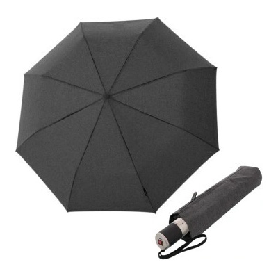 Knirps Knirps Chrome Matt Duomatic Melange elegantný dáždnik black