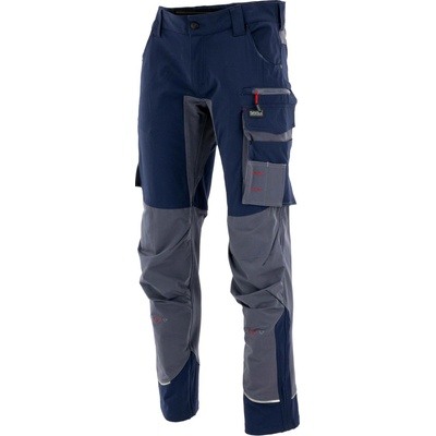 Sara Workwear Strečové kalhoty MOTIONFLEX tmavě modré šedé
