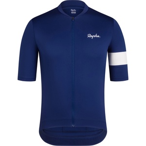 Rapha Мъжка фланелка с къс ръкав за колоездене Rapha Core Jersey Cycling jersey - Navy / White - размер M (056-3756-0612)