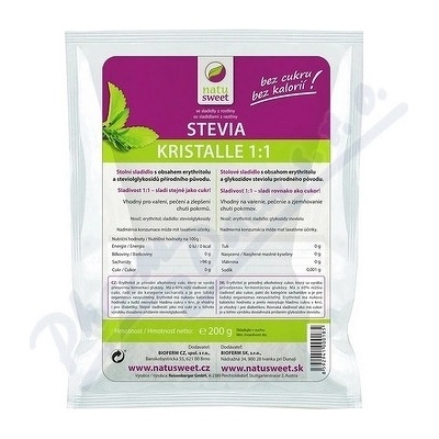 Reisenberger Stevia Natusweet Kristalle 1:1 200 g