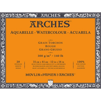 Arches Skicák v lepenej väzbe 23 x 31 cm 300g 12 listov RG