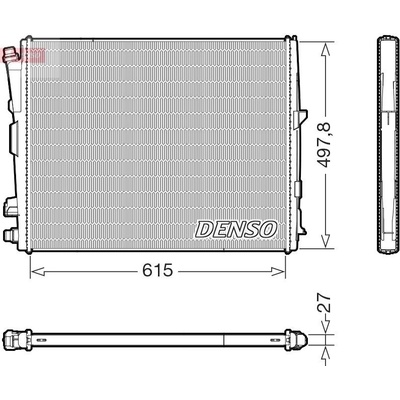 Chladič, chlazení motoru DENSO DRM05123