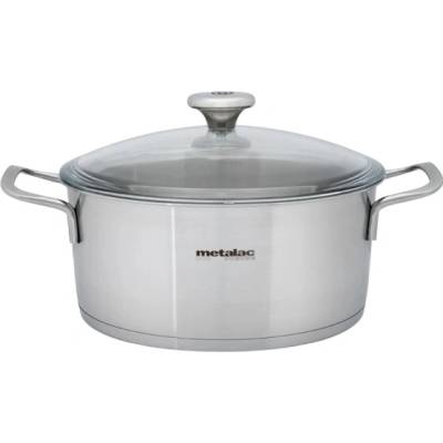Metalac Santino Nerezový kastrol se skl. poklicí 24 cm 4,4 l
