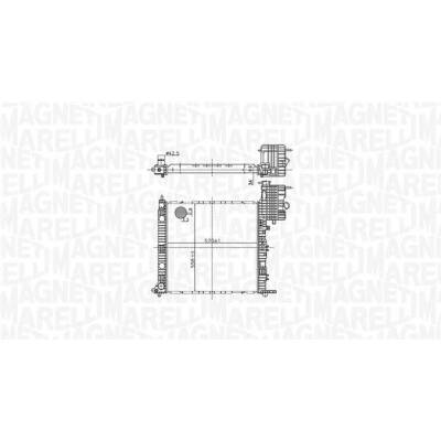 Chladič motora, chladič vody MAGNETI MARELLI 350213178500