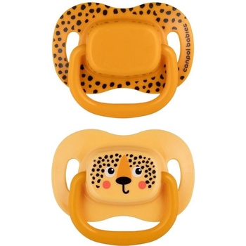 Canpol babies BabiesBoo silikon symmetrical Soother cumlík orange 2 ks
