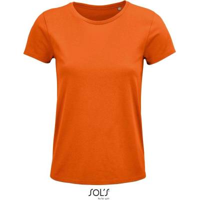 SOL'S Crusader Women Dámske tričko z bio bavlny oranžová