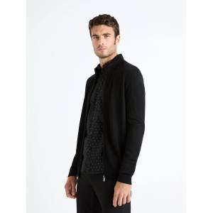 Celio Черна мъжка жилетка с цип от вълнена смес Celio Fecardinos Celio | Cheren | МЪЖЕ | S