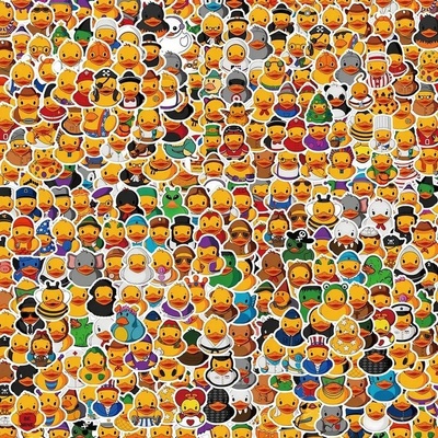 Set 200 samolepek kačenka (Samolepky kachničky)