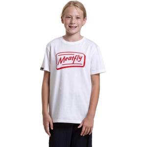 Meatfly Детска тениска Meatfly Easy Logo White Meatfly | Byal | Момчешки | 134