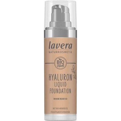 Lavera Make-up OblicejTekutý podkladový make-up s kyselinou hyaluronovou č. 03 Teplý akt 30 ml