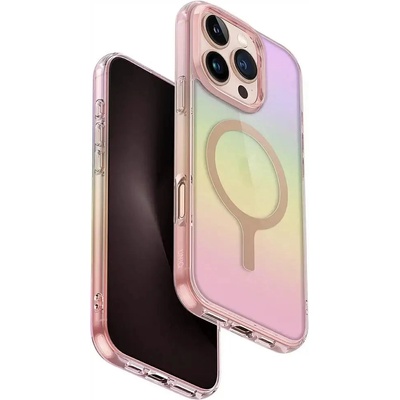 Uniq Iridescia Magclick Charging Case за iPhone 16 Pro - розов (8886463691731)