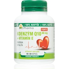 Bio Pharma Koenzym Q10 Forte 60 mg + Vitamín E 60 + 60 tobolek