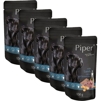 Dolina Noteci Капсула Piper Adult с агнешко месо, моркови и кафяв ориз 5 x 150 г